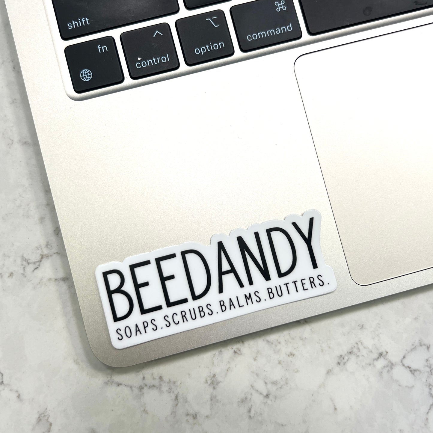 Sticker: BEEDANDY soaps.scrubs.balms.butters.